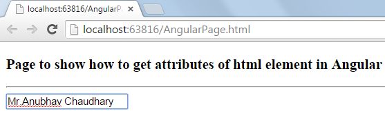 Attributes of Elements in AngularJS